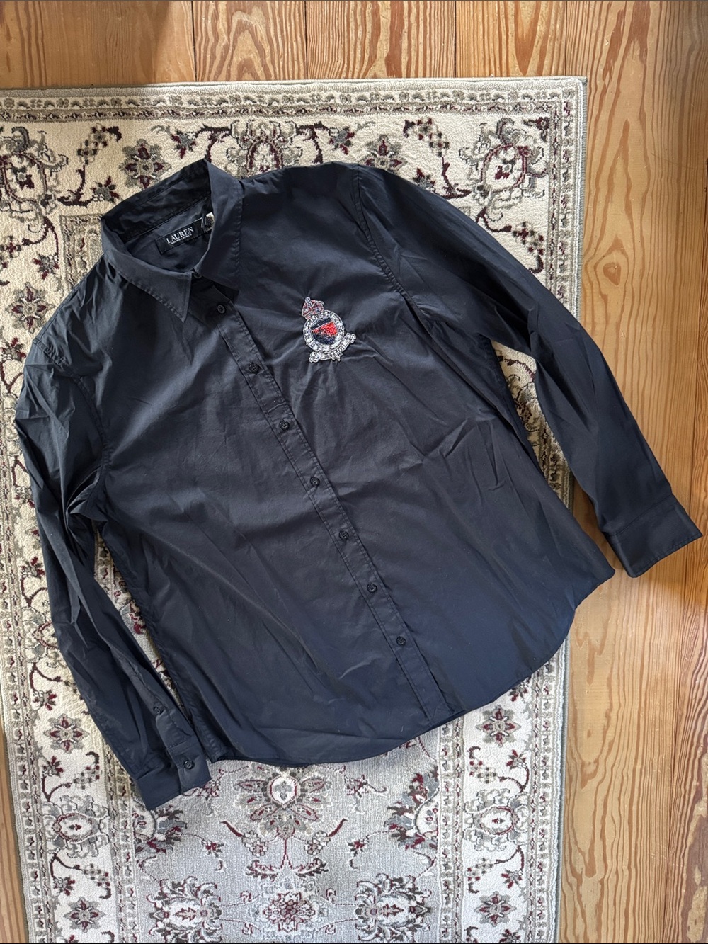 RL Classic Fit Beaded-Crest Shirt